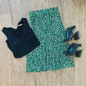 Forever 21 leopard print midi skirt